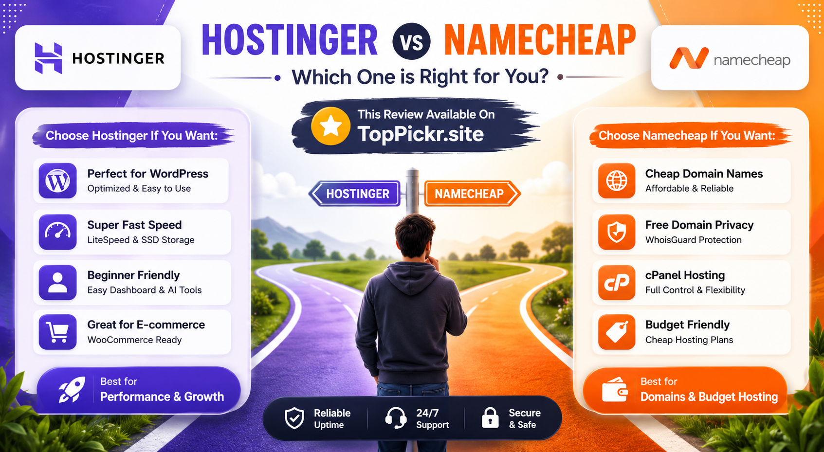 hostinger vs namecheap